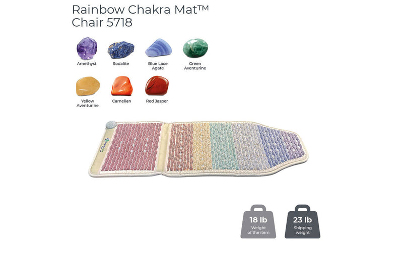 HealthyLine Rainbow Chakra Mat Chair 5718 Firm Photon PEMF InfraMat Pro