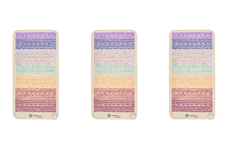 HealthyLine Rainbow Chakra Mat Small 4020 Firm - Photon PEMF Inframat Pro 3rd Edition