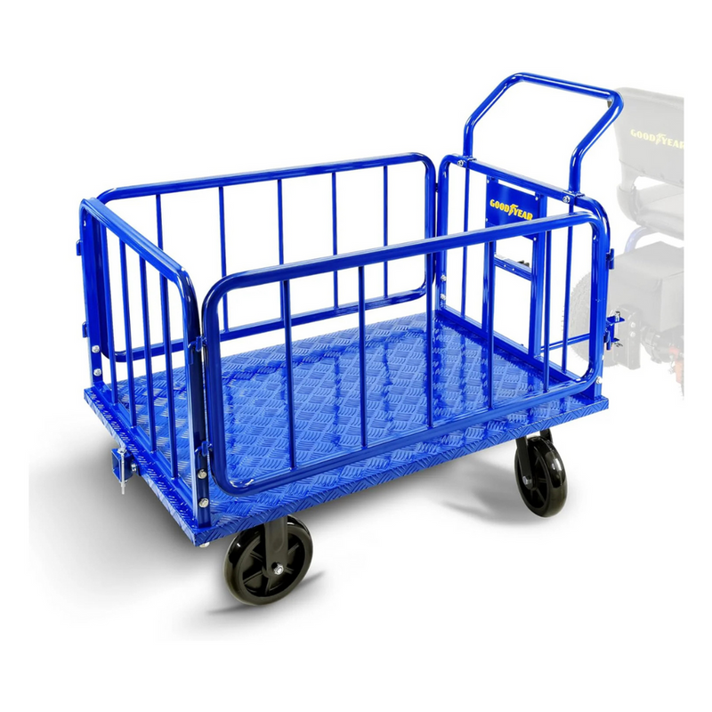 SuperHandy Goodyear Heavy-Duty Cargo Trailer – 1200 lbs Capacity, Lightweight Aluminum
