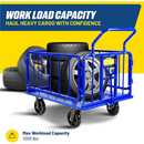 SuperHandy Goodyear Heavy-Duty Cargo Trailer – 1200 lbs Capacity, Lightweight Aluminum