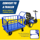 SuperHandy Goodyear Heavy-Duty Cargo Trailer – 1200 lbs Capacity, Lightweight Aluminum
