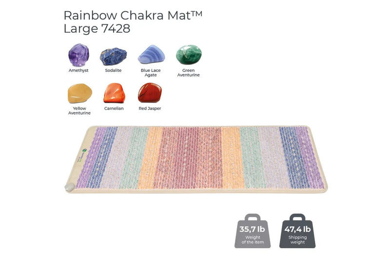 HealthyLine Rainbow Chakra Mat Large 7428 Firm Photon PEMF InfraMat Pro 3rd Edition