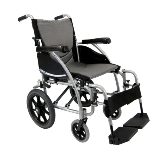 Karman Healthcare S-115-TP Ergonomic Portable Transport Wheelchair