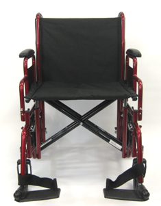 Karman Healthcare Deluxe Bariatric Transport Wheelchair - 450 lbs Cap