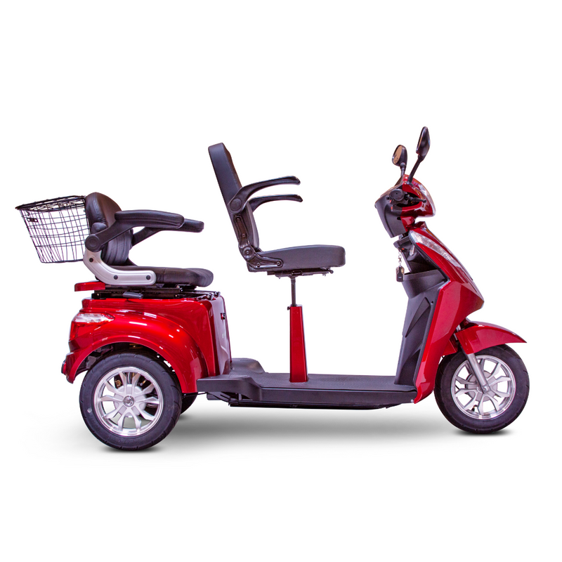 Ewheels EW-66 Two Passenger Heavy-Duty Long Range Scooter - 15 MPH - 35 Miles Per Charge