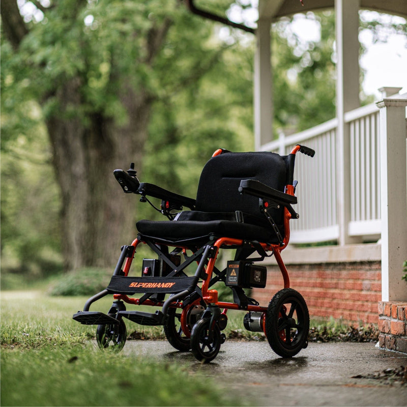 SuperHandy GoRide 2 Electric Wheelchair - 48V 2Ah Battery, 330Lbs Max Weight