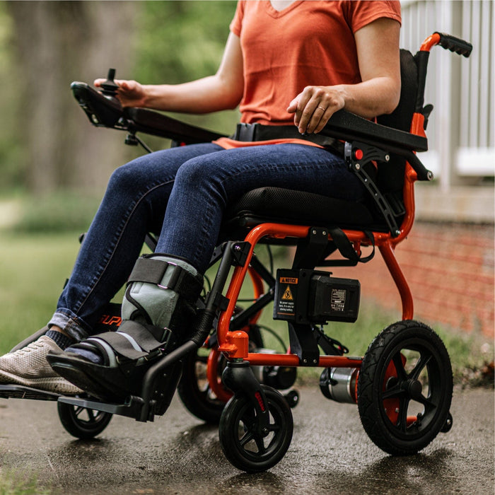 GoRide 2 Electric Wheelchair – 48V 2Ah Battery, Dual Motor, 330Lbs Max Weight, Lightweight & Foldable