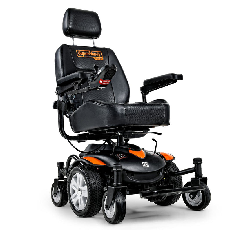 SuperHandy GoRide CRX Powerchair - 300 lb Capacity, Mid-Wheel Drive, 12.8 Mile Range