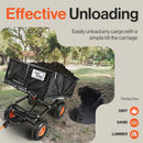 SuperHandy Towable Garden Cart – Quick Dump, 10" Tires, 660Lb Capacity