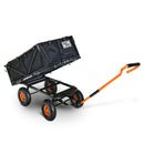 SuperHandy Towable Garden Cart – Quick Dump, 10" Tires, 660Lb Capacity